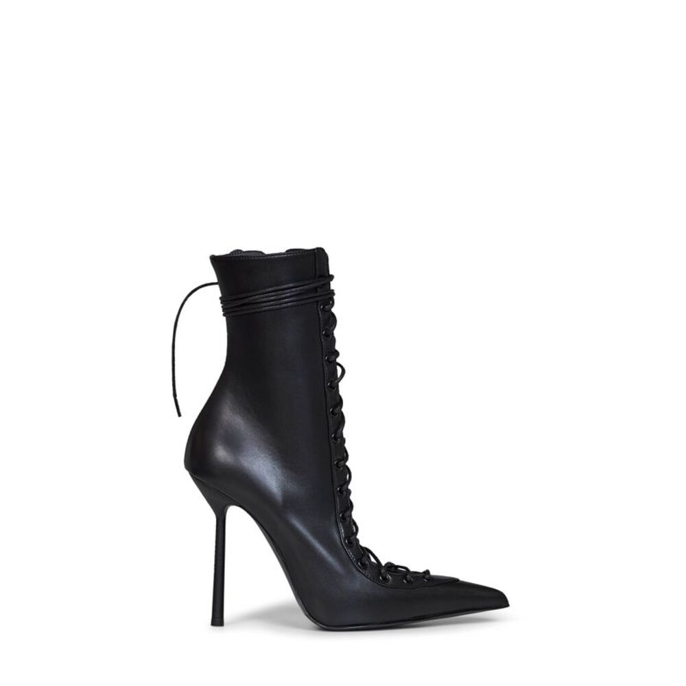 Le Silla Women Black Semi-Polished Nappa Leather Colette 120 Mm Ankle Boots
